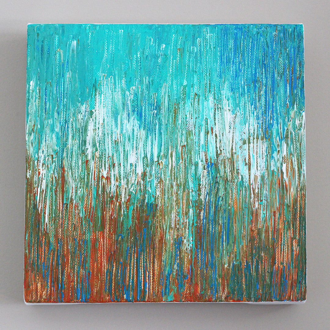 Sunset Reflection - Abstract Acrylic Painting by Andrea Smith