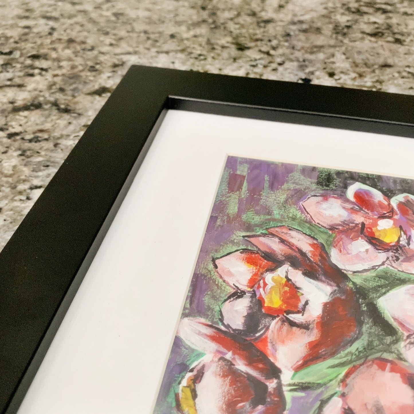 Orchid, 5x8" Acrylic Painting - Original Art by Andrea Smith