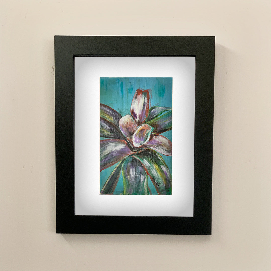 Neoregilia (Bromeliad) Acrylic Painting - Original Art by Andrea Smith