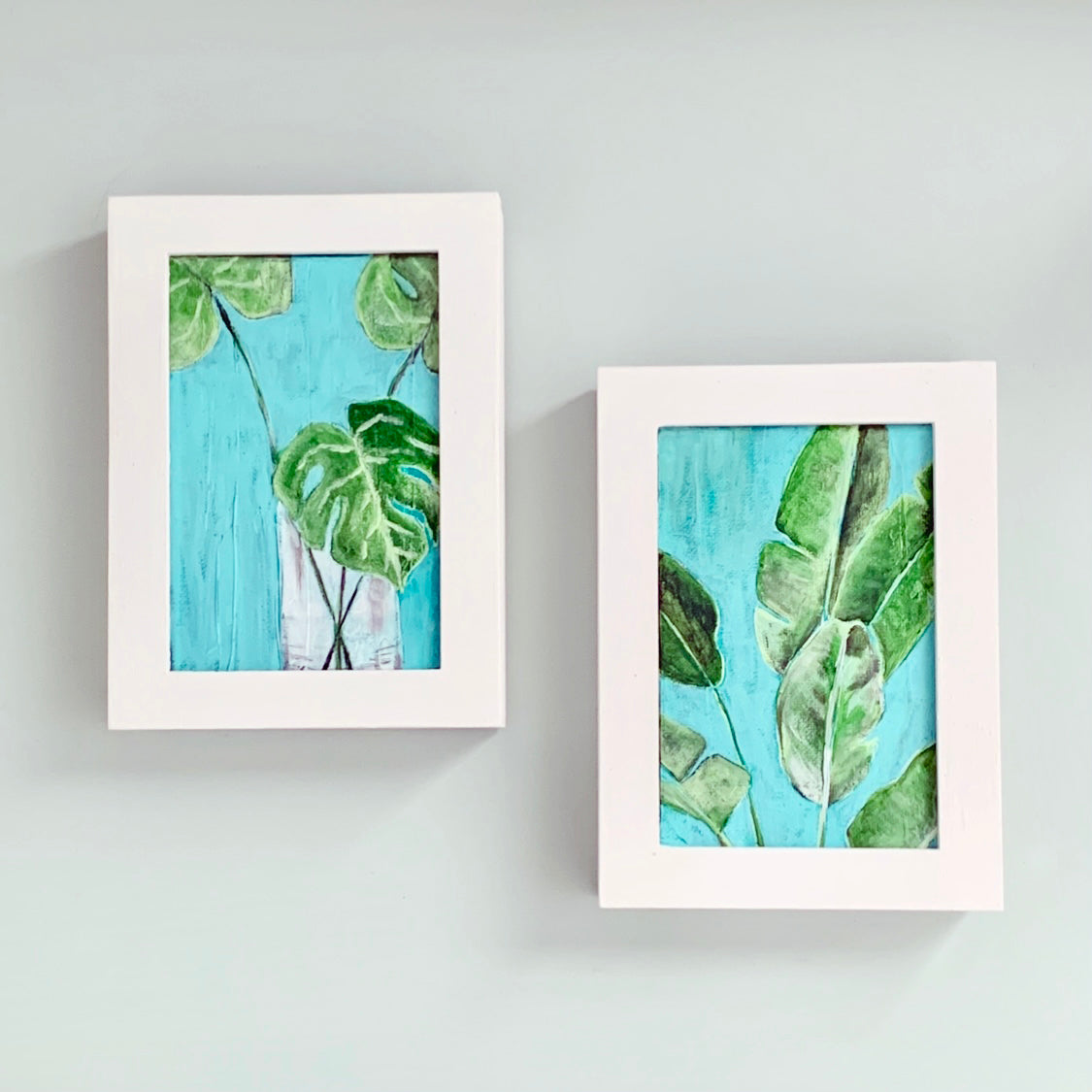 Palm Duo, 4x6" each