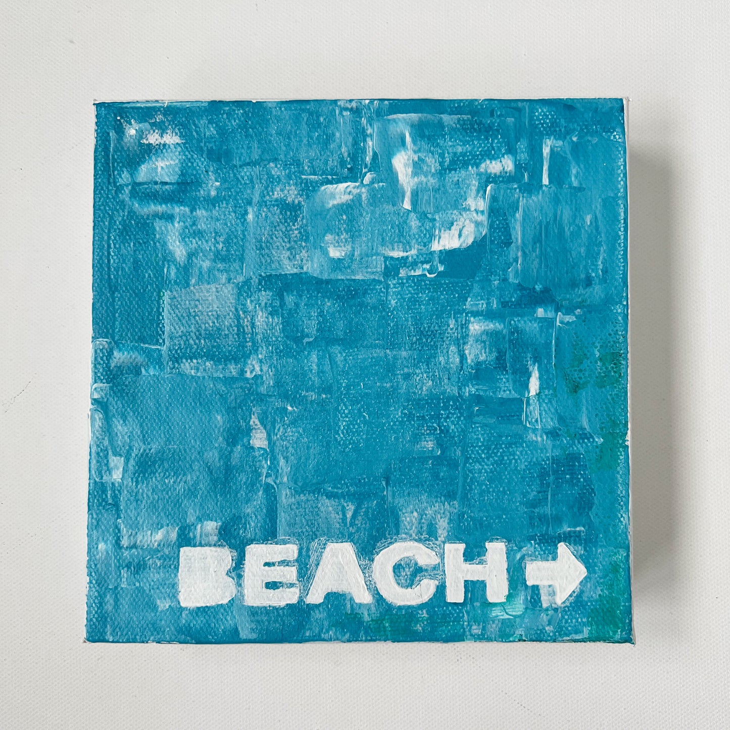 To The Beach, 6x6"