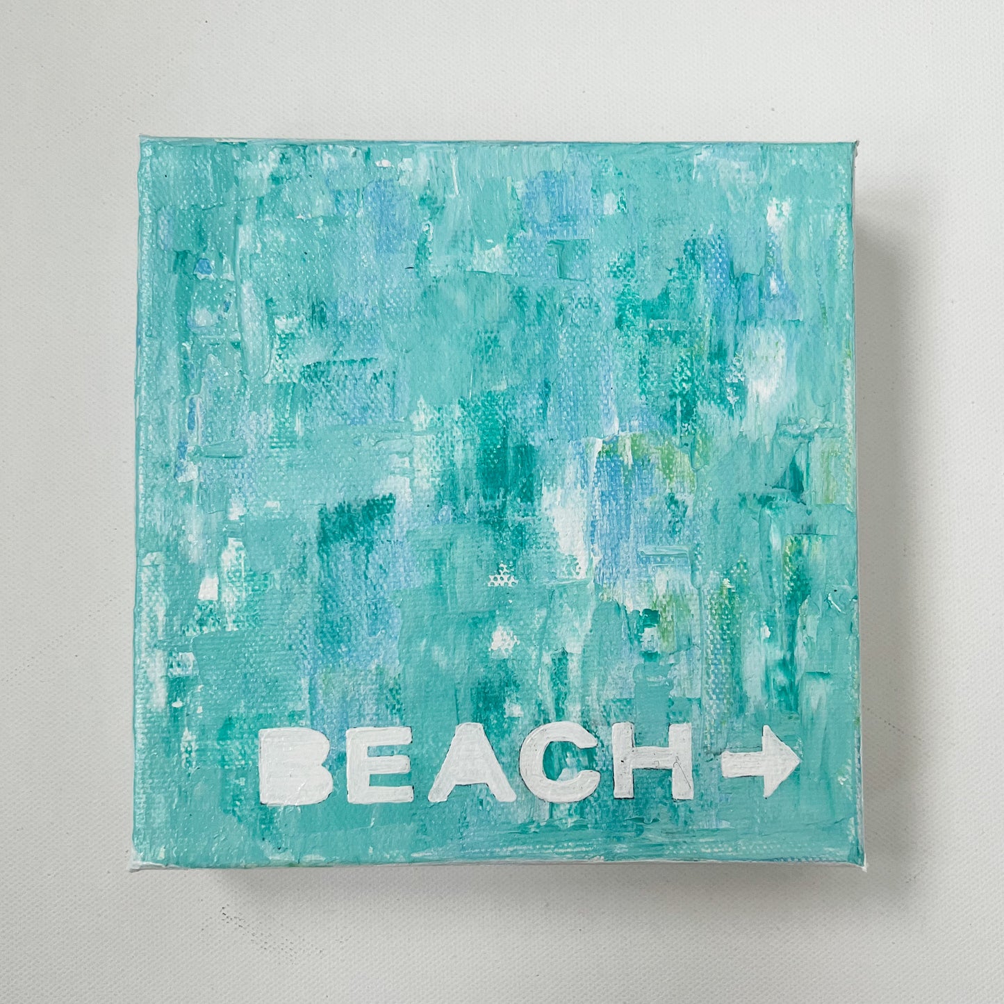 To The Beach, 6x6"