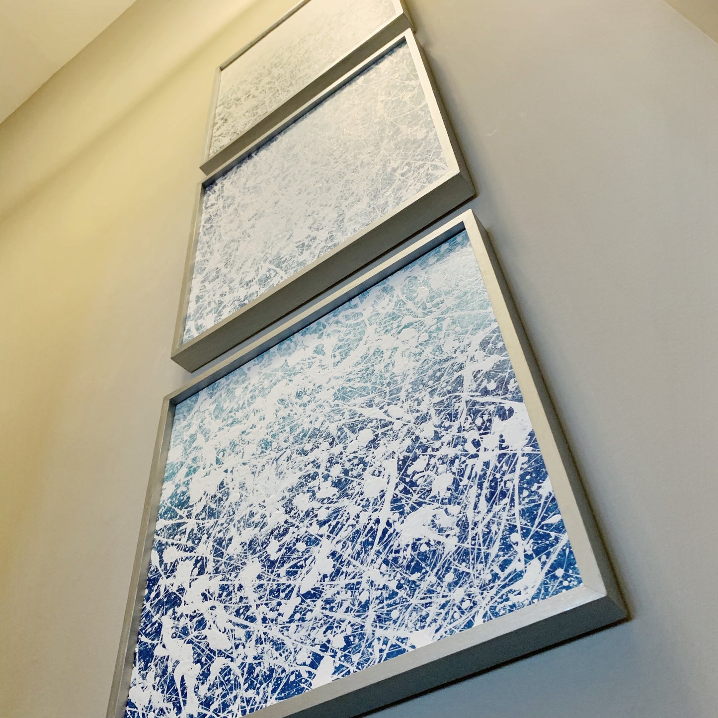 Molto Espressivo, triptych, set of three 18x18" pieces