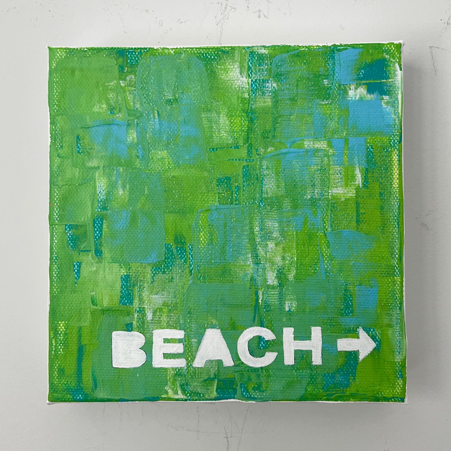 To The Beach, 6x6"