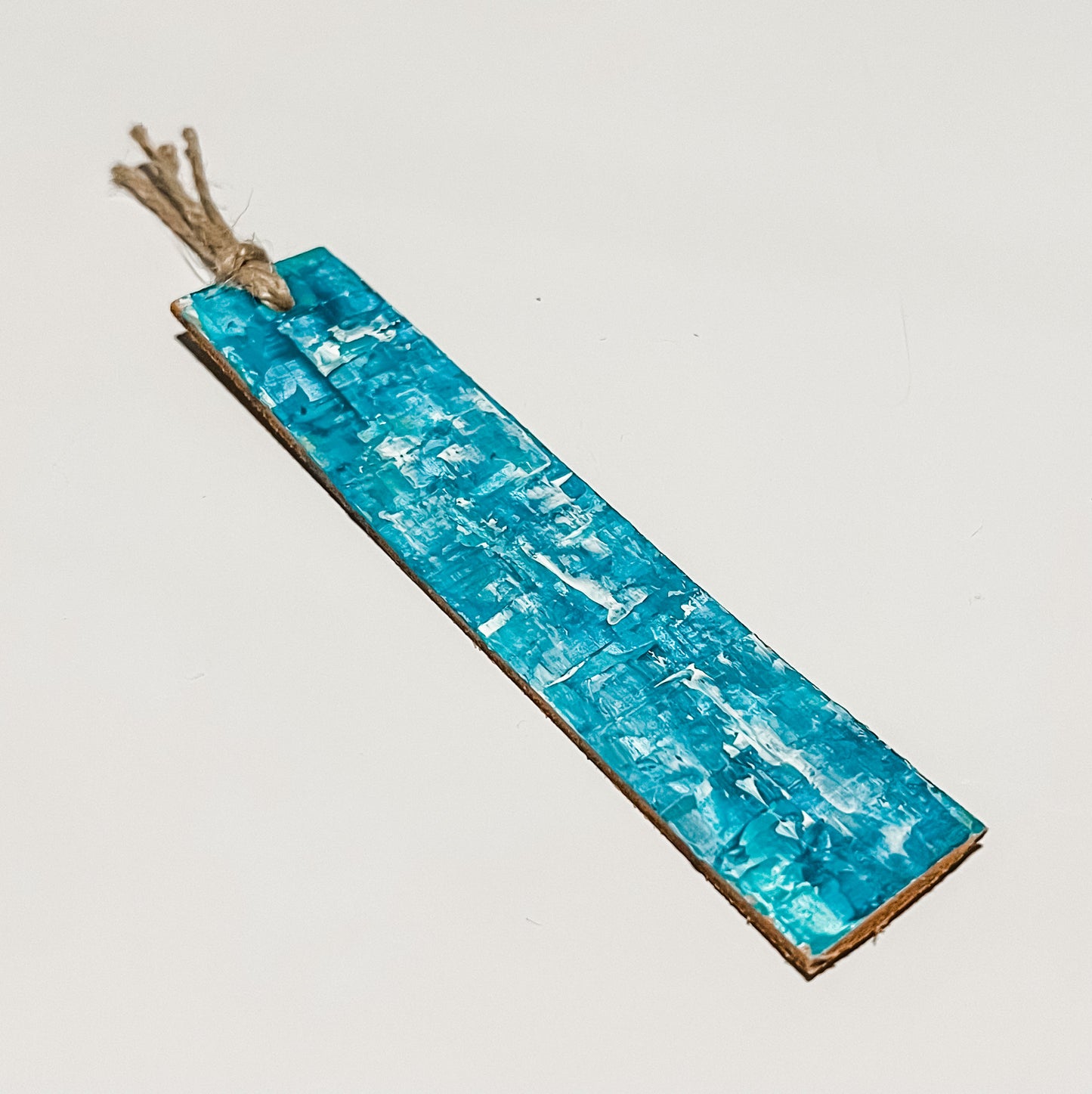 Hand-Painted Leather Bookmark