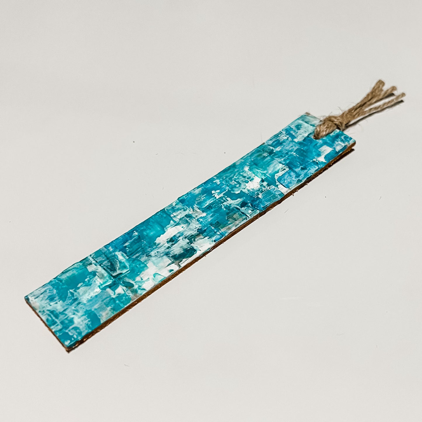 Hand-Painted Leather Bookmark