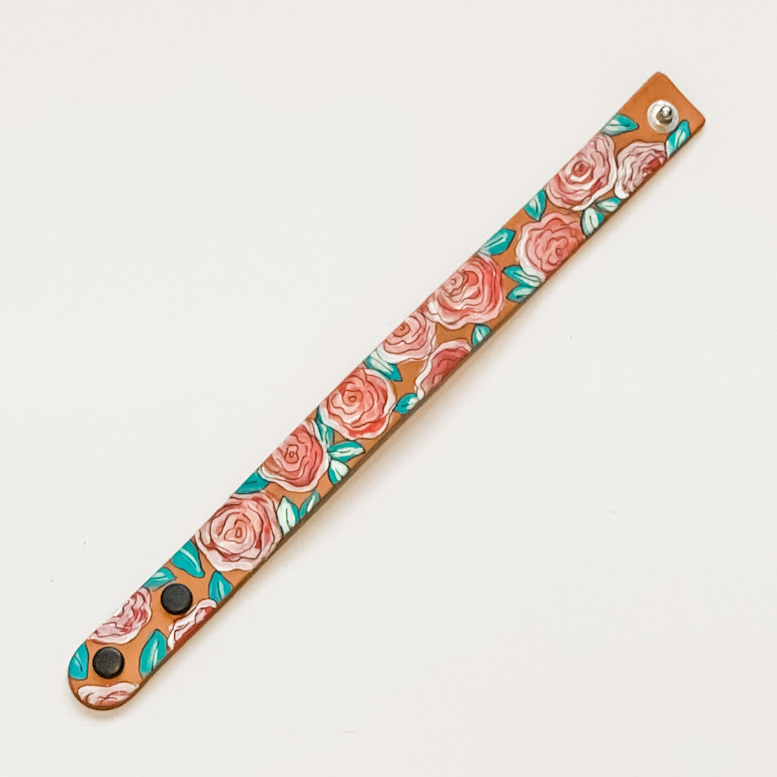 Handpainted Leather Bracelet