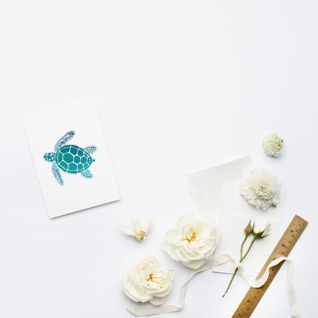 Sea Turtle Stationery | Note Cards by 7th & Palm