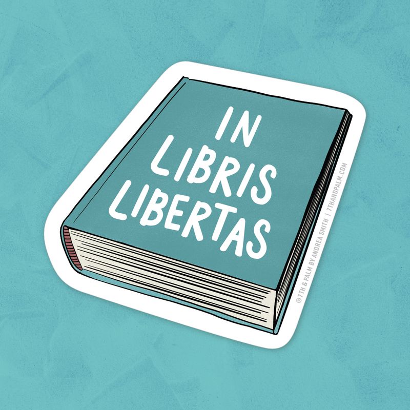 In Books Freedom Sticker
