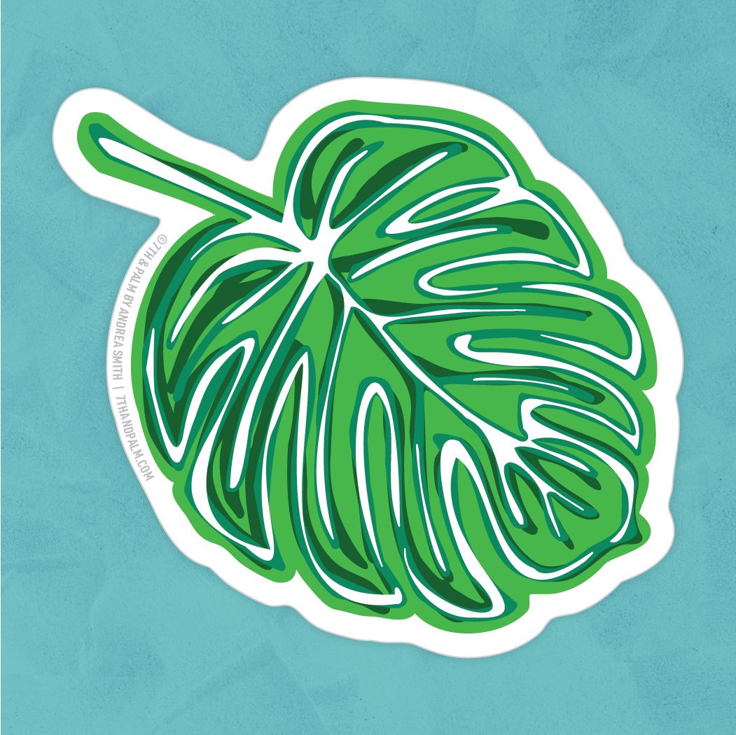 Monstera Leaf Sticker