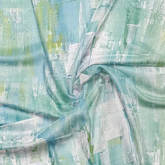 Teal Chiffon Scarf