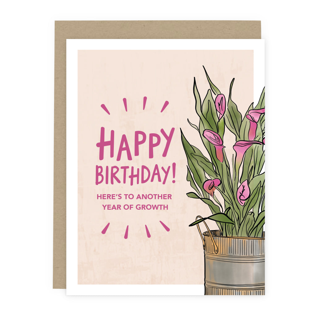 Calla Lilies Birthday Card