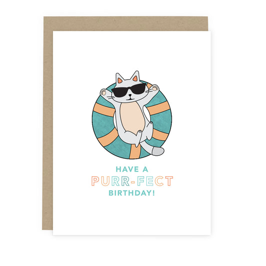 Purr-fect Cat Birthday Card