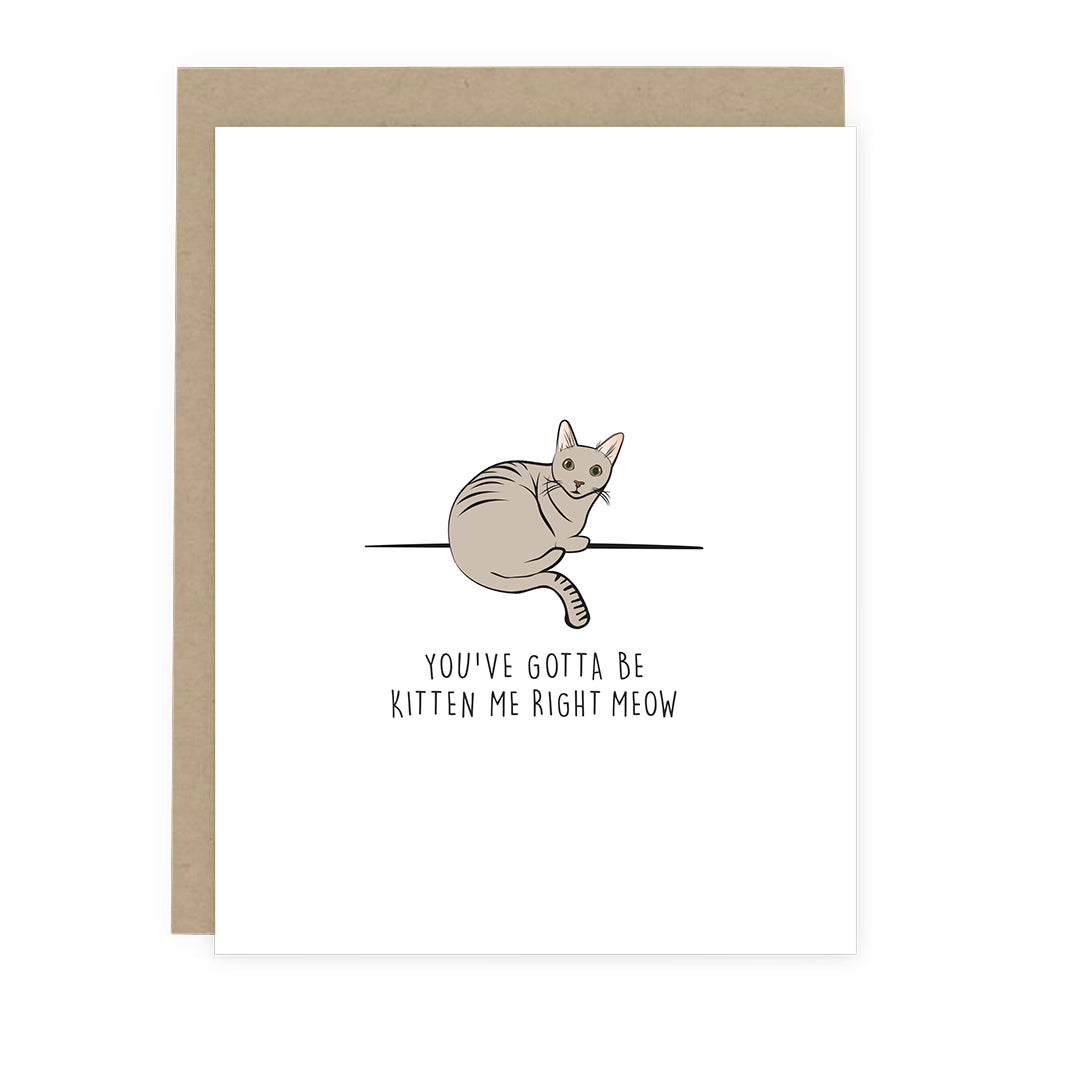 Kitten Me Right Meow Card