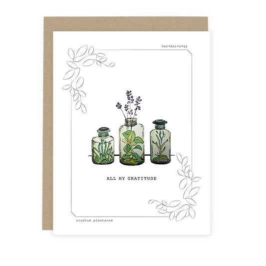 Herbology Gratitude Card