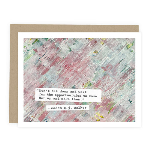Walker Make Opportunities Card