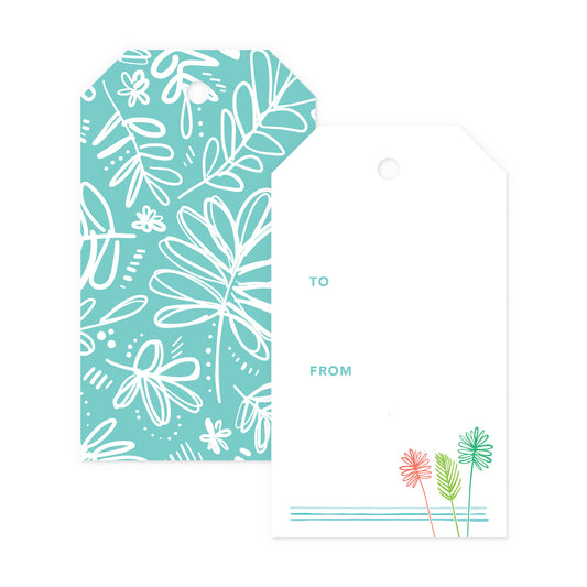 Palm Fronds Gift Tags