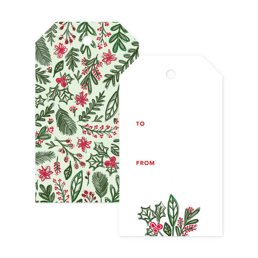 Holiday Greenery Gift Tags