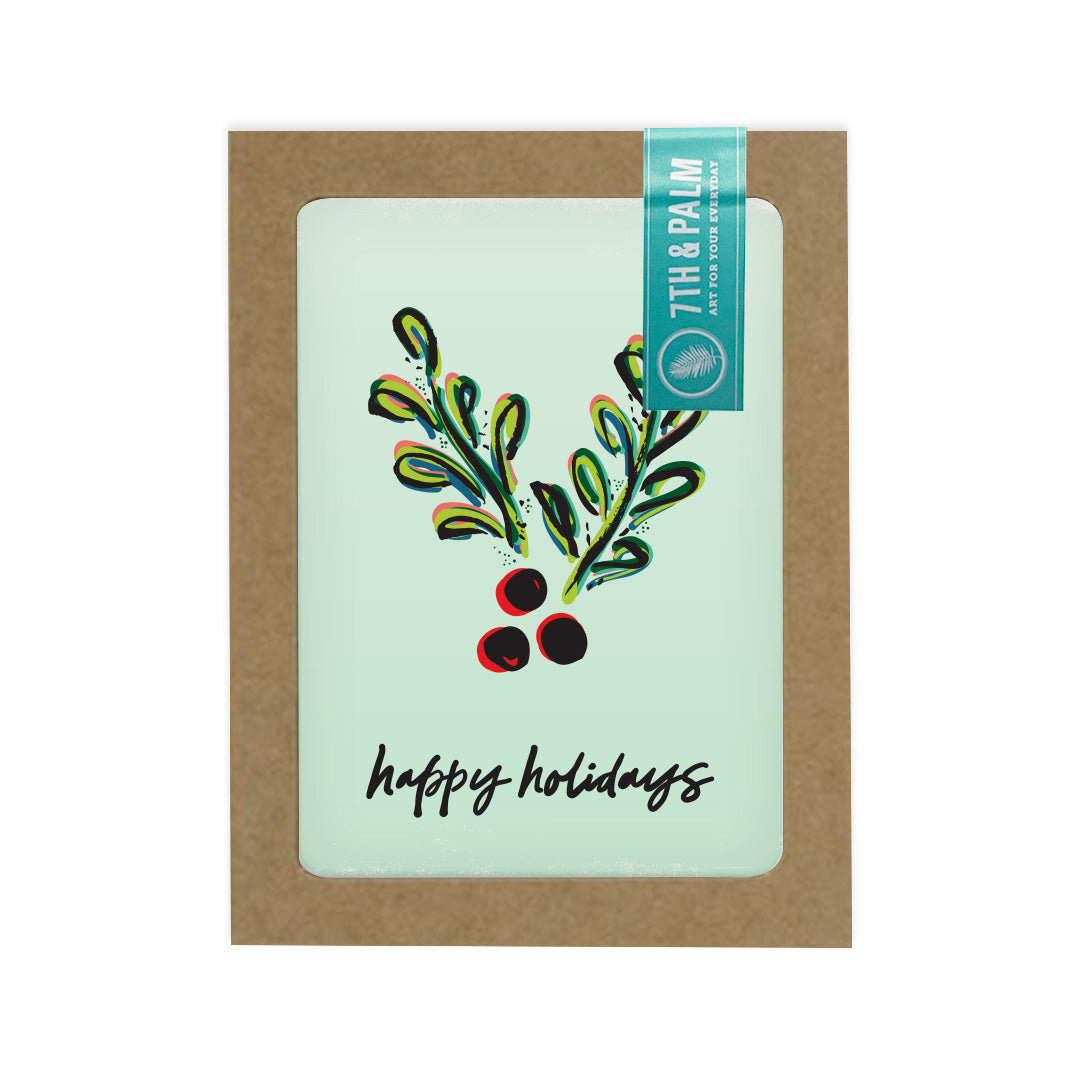 Berry Happy Holidays Card