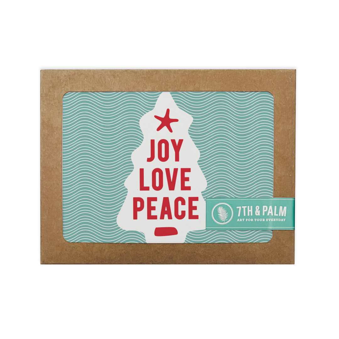 Joy Love Peace Holiday Card