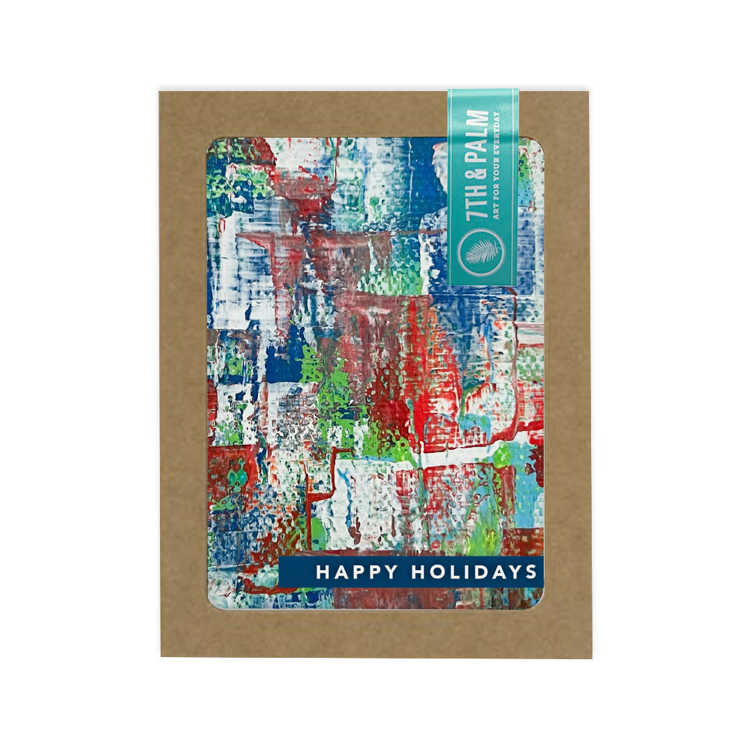 Abstract Happy Holidays Cards: Boxed Set