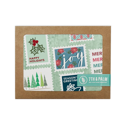 Holiday Stamps Cards: Boxed Set