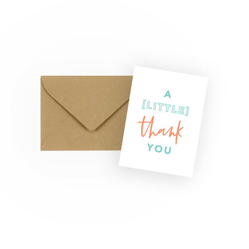 A [Little] Thank You Mini Enclosure Cards | 7th & Palm by Andrea Smith