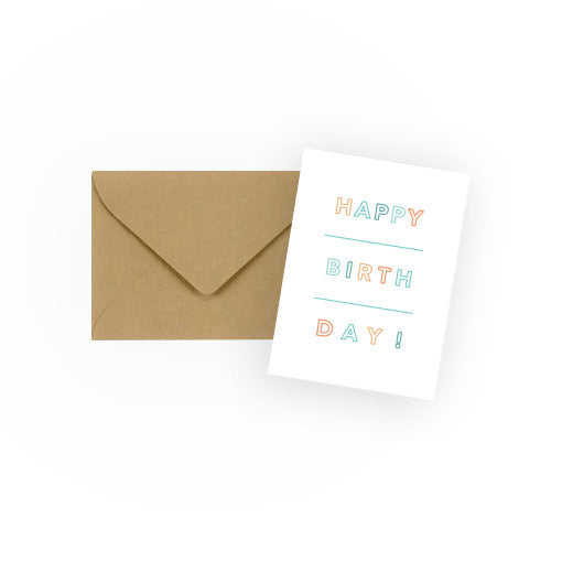 Happy Birthday Mini Enclosure Card Set