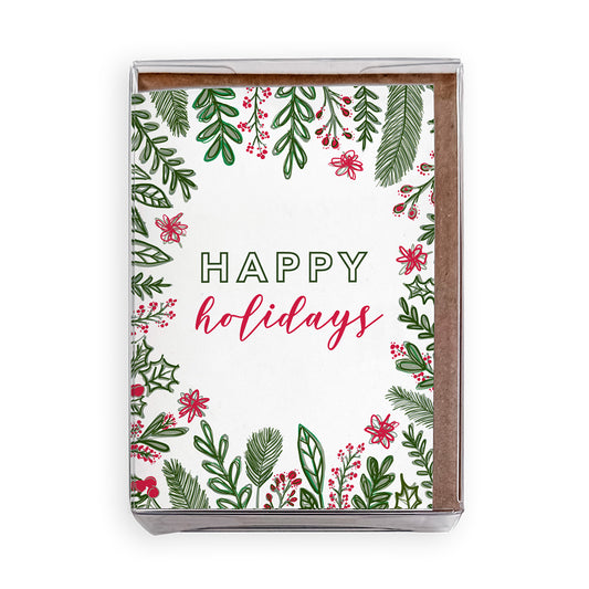 Holiday Greenery Mini Cards: Boxed Set