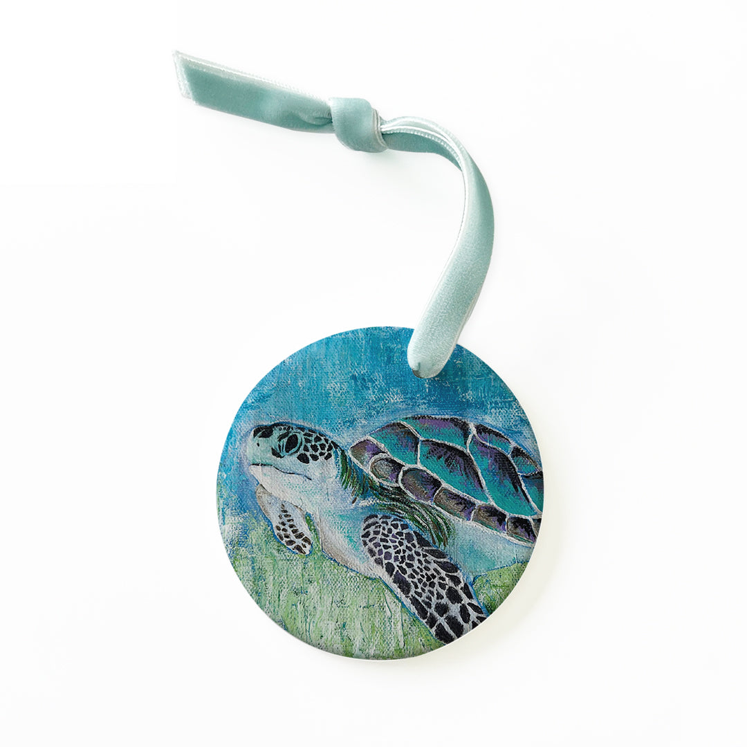 Sea Turtle Ceramic Ornament