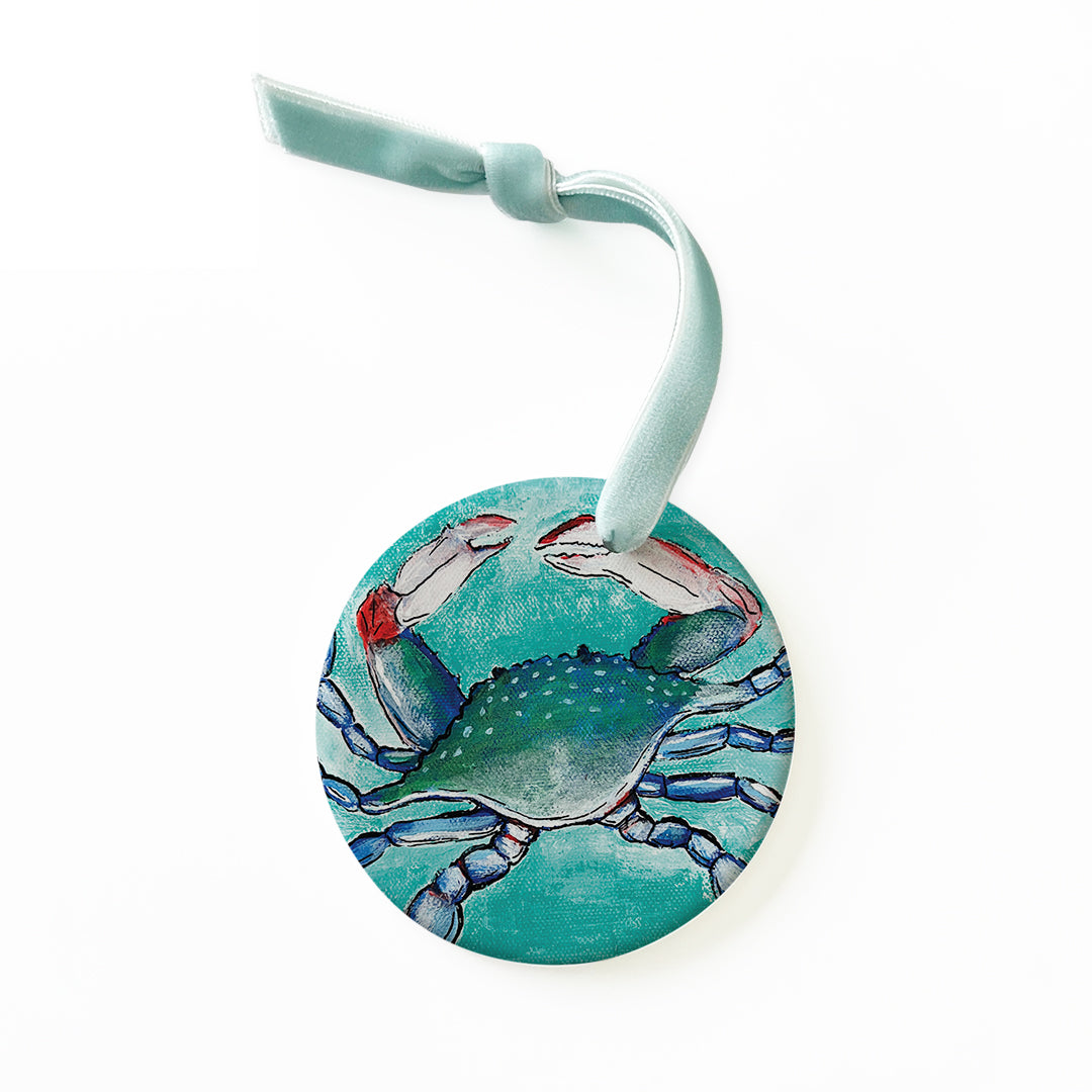 Blue Crab Ceramic Ornament