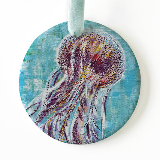 Jellyfish Ceramic Ornament