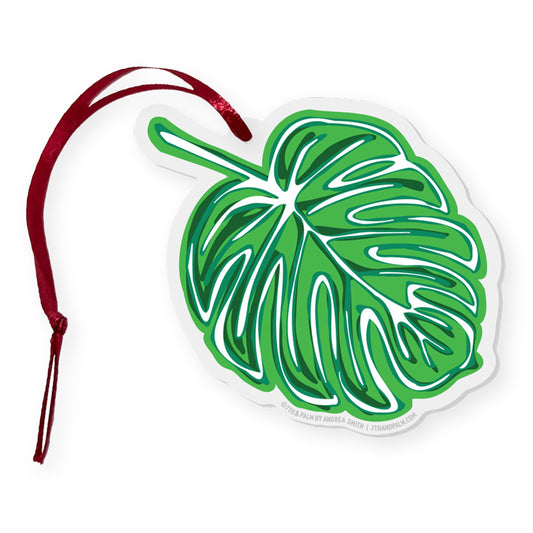 Monstera Leaf Acrylic Ornament