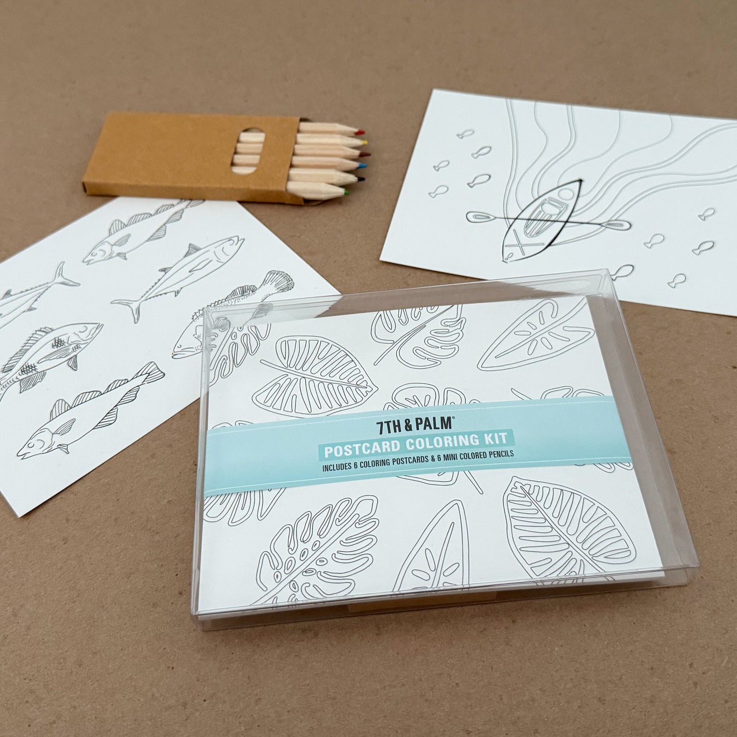 Nature Lover Coloring Postcard Art Kit