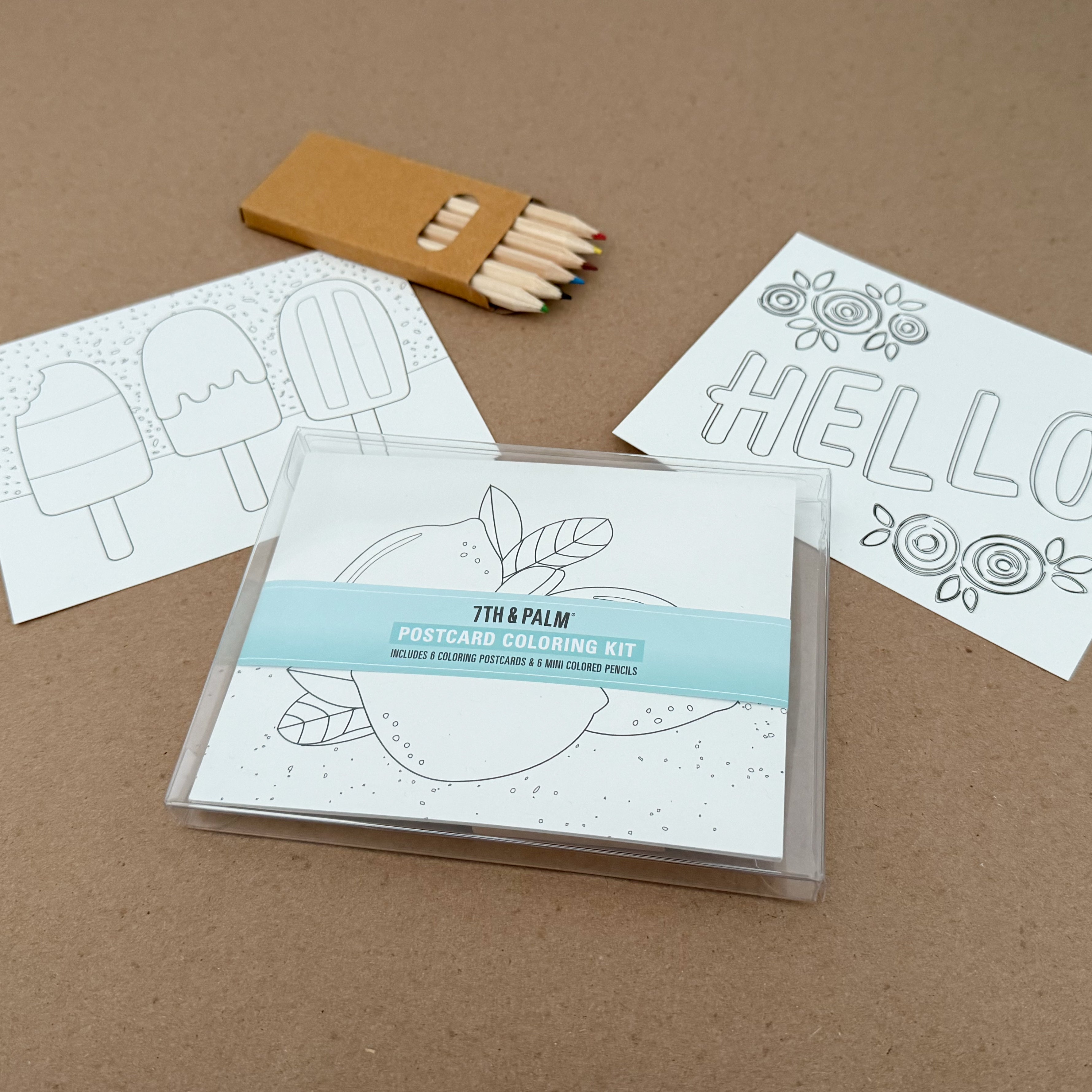 Everyday Coloring Postcard Art Kit – Creative DIY Cards for All Ages ...