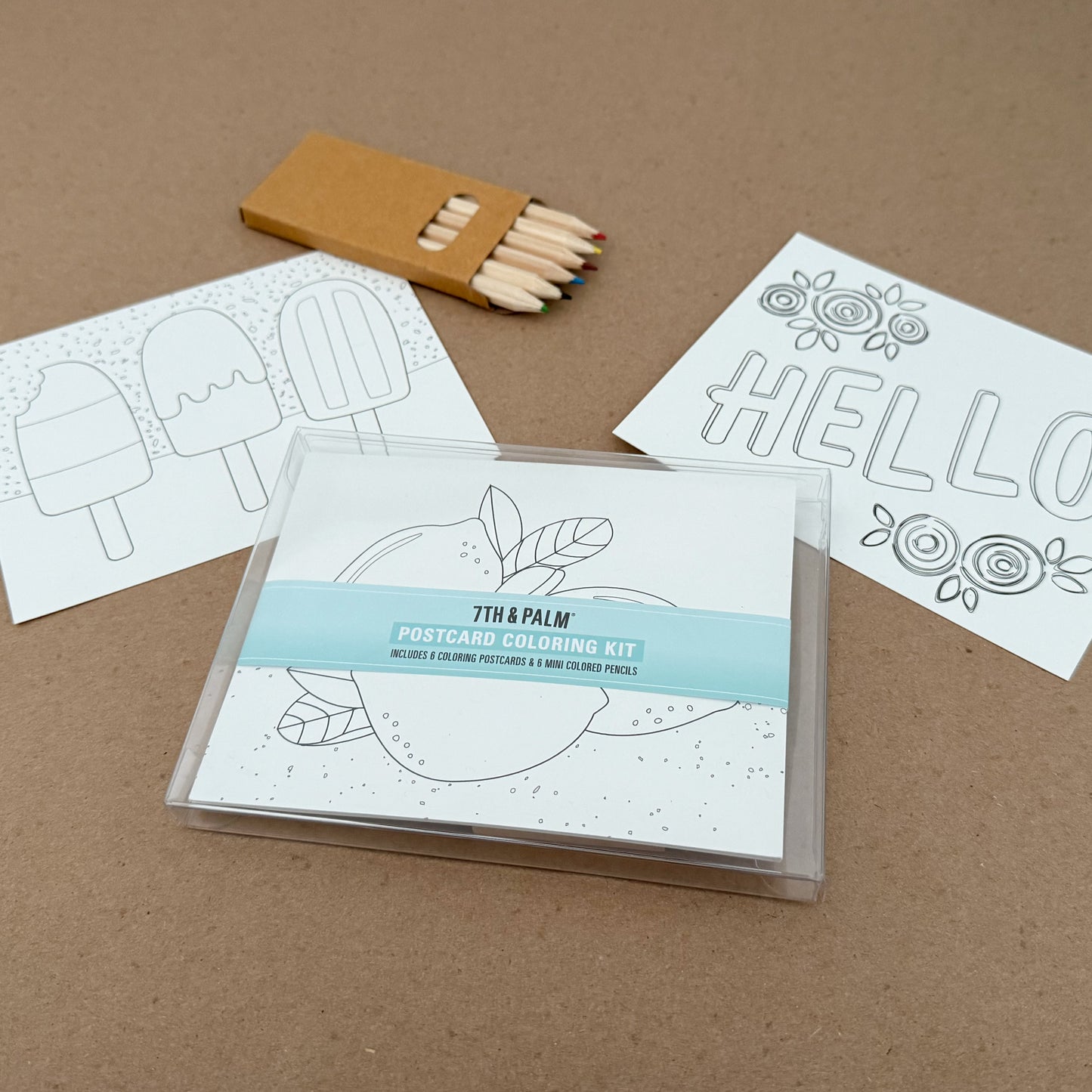 Everyday Coloring Postcard Art Kit