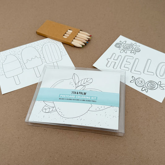 Everyday Coloring Postcard Art Kit