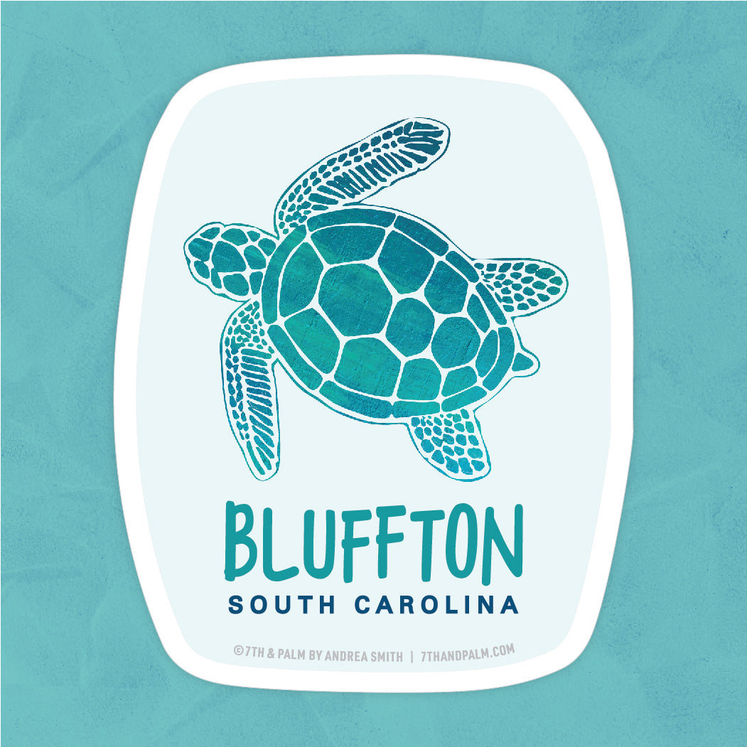 Bluffton Sea Turtle Sticker