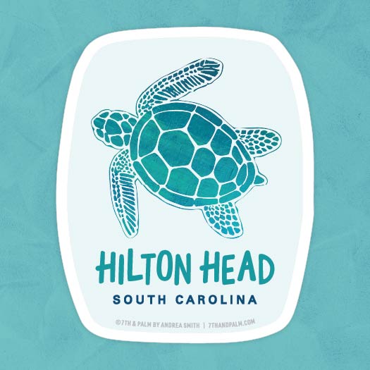 Hilton Head Sea Turtle Sticker