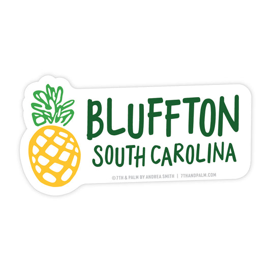 Bluffton Pineapple Sticker