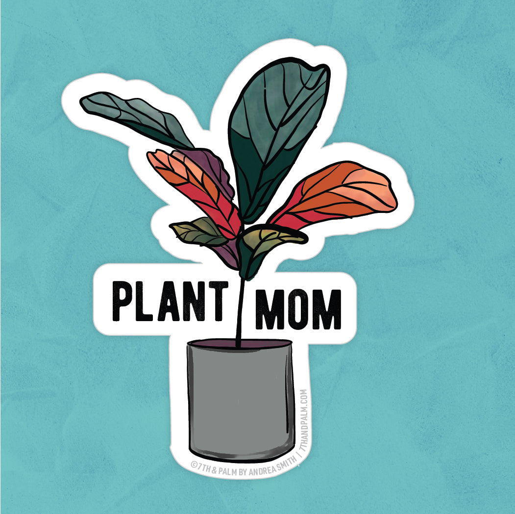 Plant Mom Sticker