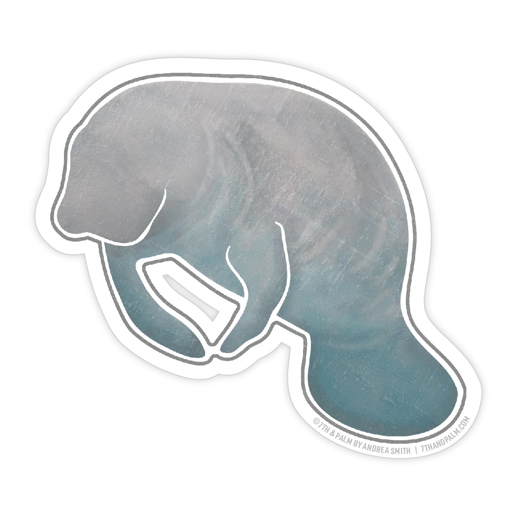 Manatee Vinyl Sticker