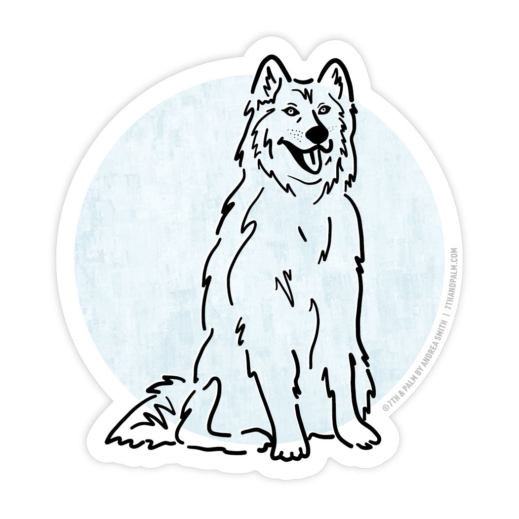 Husky Sticker | 7th & Palm by Andrea Smith