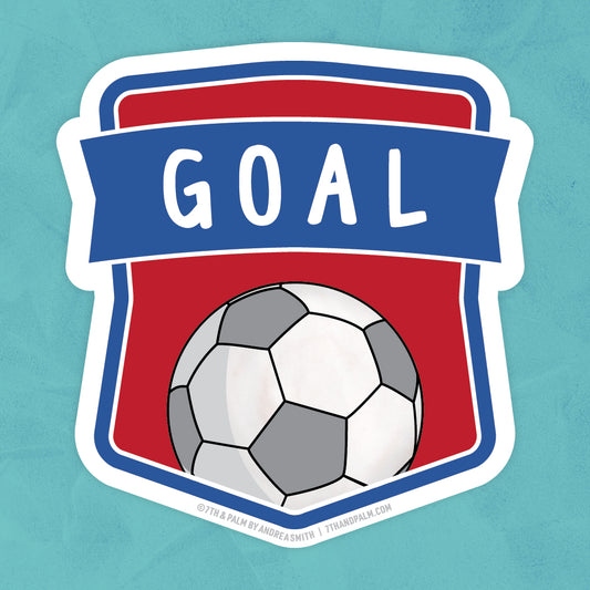 Soccer Goal Vinyl Sticker