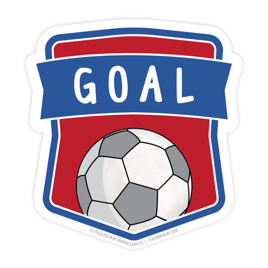 Soccer Goal Vinyl Sticker