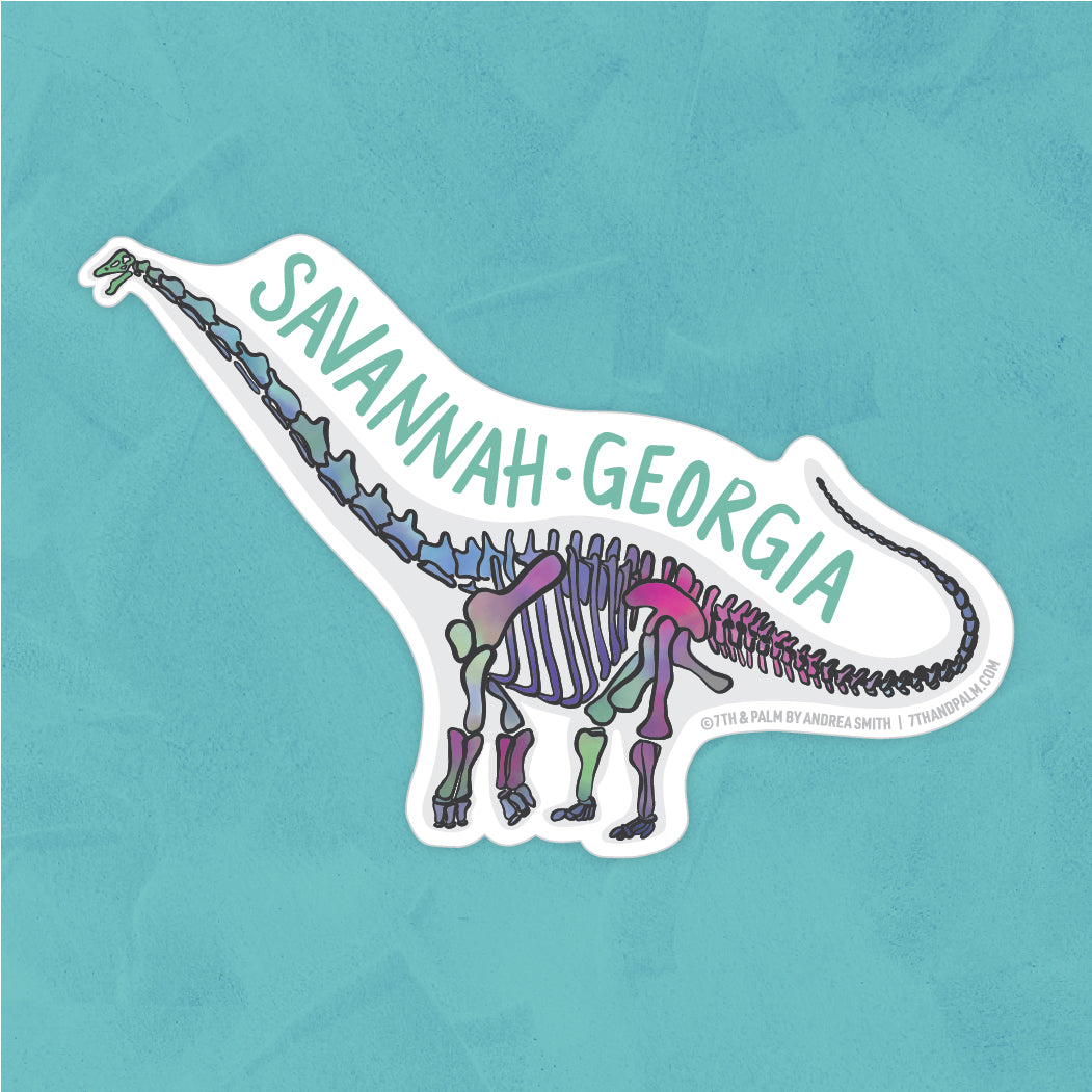 Savannah Dinosaur Sticker