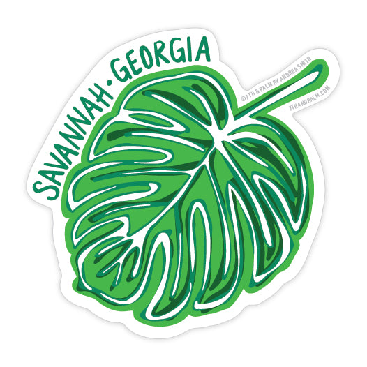 Savannah Monstera Leaf Sticker
