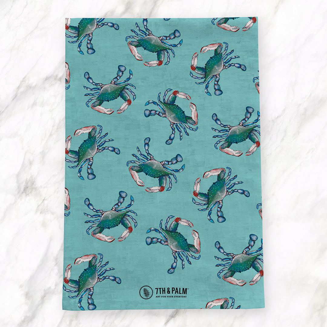Blue Crab Tea Towel