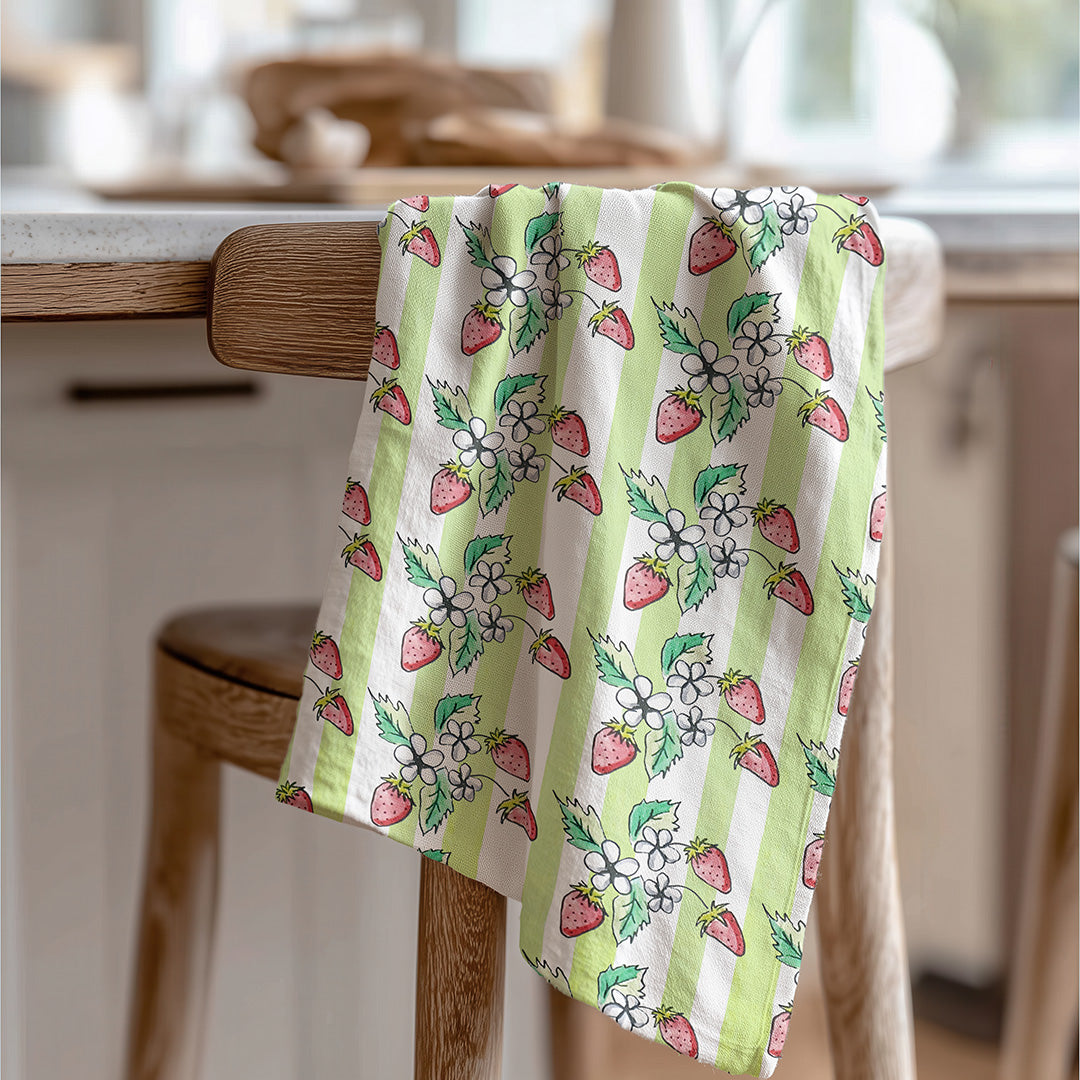 Strawberries Tea Towel