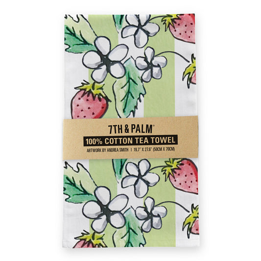Strawberries Tea Towel